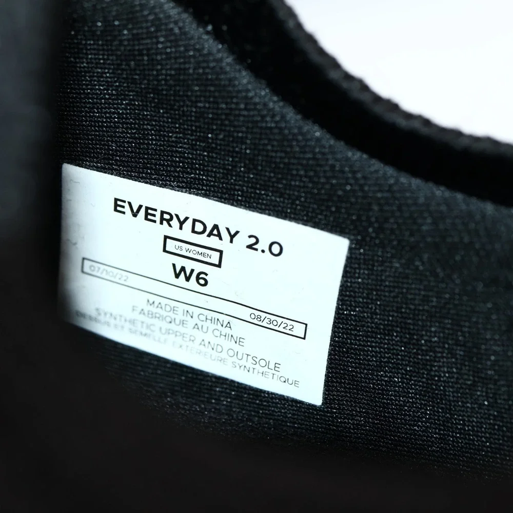Vessi Womens Everyday 2.0 Move Sneaker Size 6 Waterproof Black Lace Up ComfyShoe